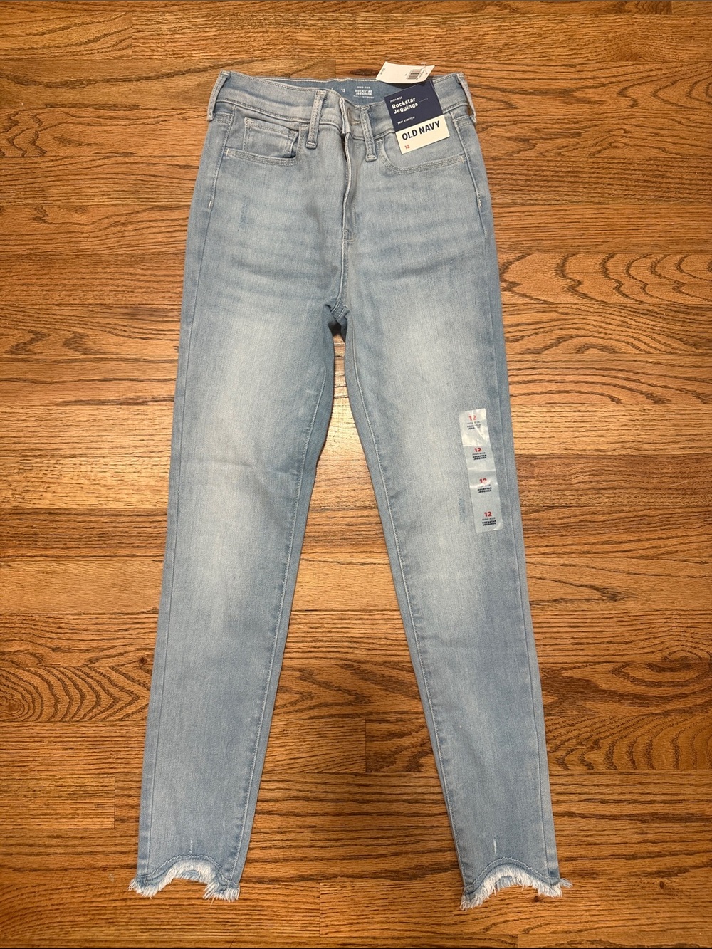 Old Navy Light Blue High-Rise Skinny Jeans - Size 12 Girls